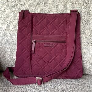 Vera Bradly Quilted Hipster Burgundy Bag